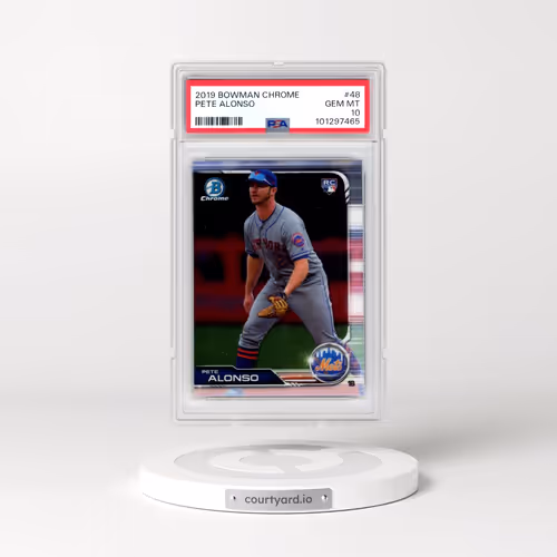 2019 Bowman Chrome #48 Pete Alonso (PSA 10 GEM MINT)