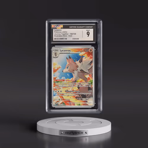 2025 Journey Together - JTG EN #166/159 Lycanroc - Illustration Rare Holo (CGC 9 MINT)