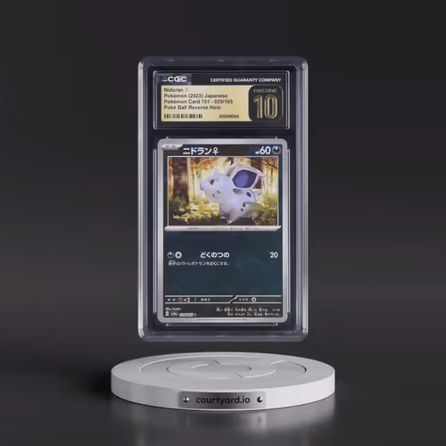2023 Pokémon Card 151 #029/165 Nidoran â?? - Reverse Holo Poké Ball (CGC 10 PRISTINE)