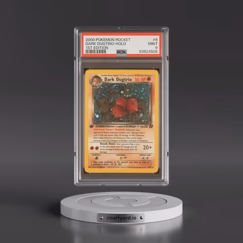 2000 Pokémon Rocket #6 Dark Dugtrio - 1st Edition Holo (PSA 9 MINT)
