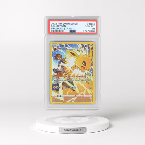 2022 Pokémon Sword & Shield Brilliant Stars #TG04 Jolteon - Full Art (PSA 10 GEM MINT)