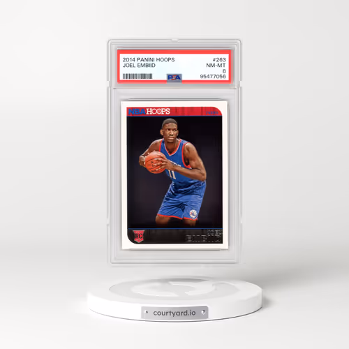 2014 Panini Hoops #263 Joel Embiid (PSA 8 NM-MT)