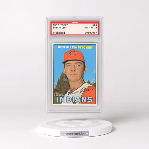 1967 Topps #24 Bob Allen (PSA 8 NM-MT)