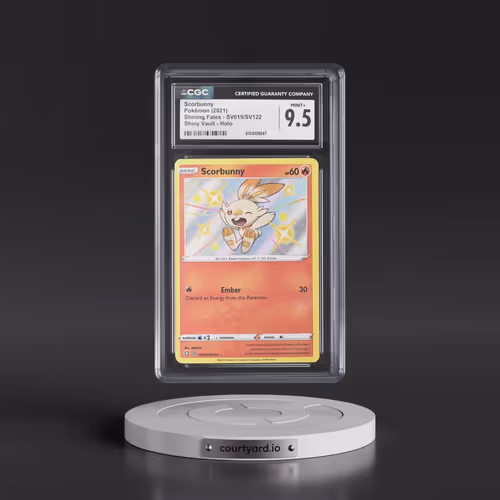 2021 Shining Fates #SV015/SV122 Scorbunny - Holo (CGC 9.5 MINT+)