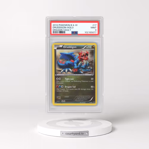 2012 Pokémon Black & White Dragon Vault #17 Druddigon - Holo (PSA 9 MINT)
