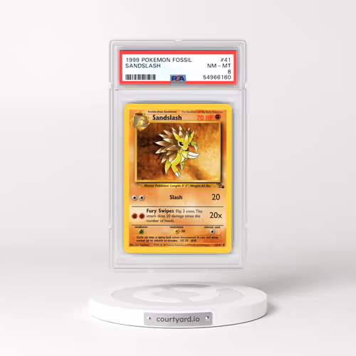 1999 Pokémon Fossil #41 Sandslash (PSA 8 NM-MT)