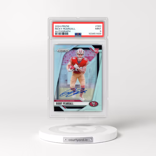 2024 Panini Prizm #383 Ricky Pearsall - Autograph (PSA 9 MINT)