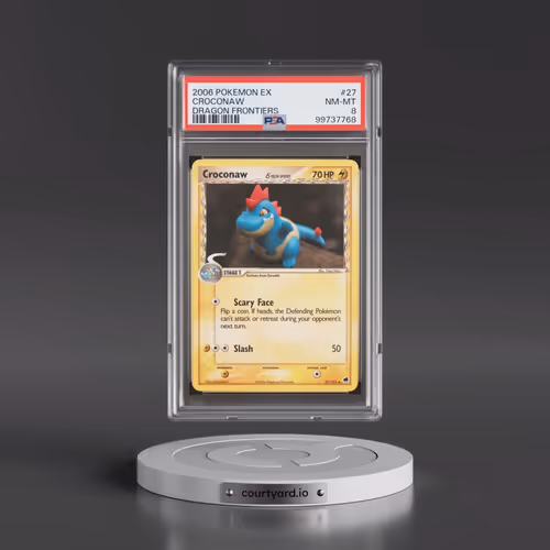 2006 Pokémon EX Dragon Frontiers #27 Croconaw (PSA 8 NM-MT)