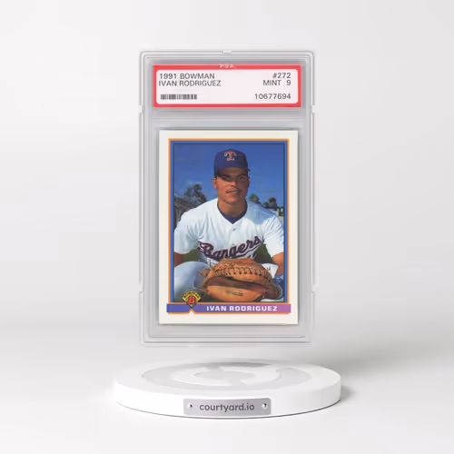 1991 Bowman #272 Ivan Rodriguez (PSA 9 MINT)