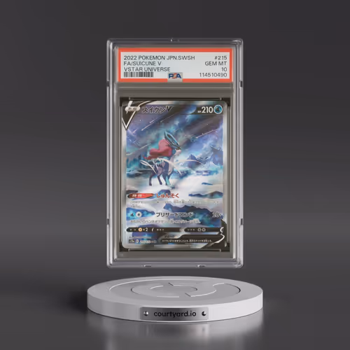 2022 Pokémon Sword & Shield Vstar Universe #215 Suicune V - Holo Full Art (PSA 10 GEM MINT)