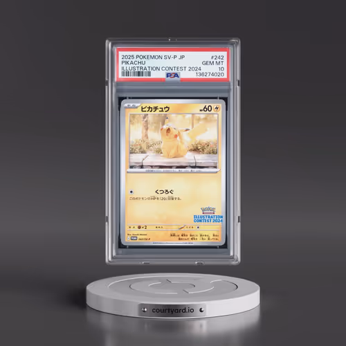 2025 Pokémon SV-P Promo #242 Pikachu - Illustration Contest 2024 (PSA 10 GEM MINT)