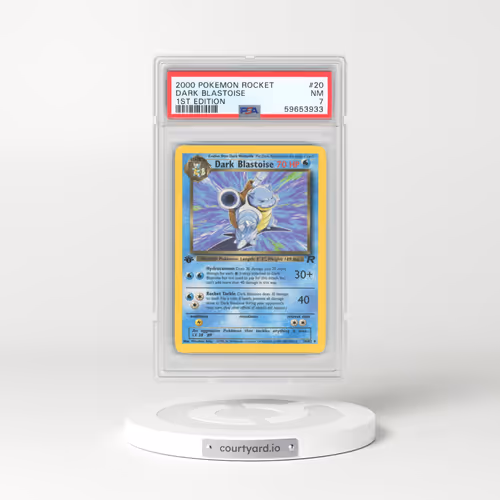 2000 Pokémon Rocket #20 Dark Blastoise - 1st Edition (PSA 7 NM)