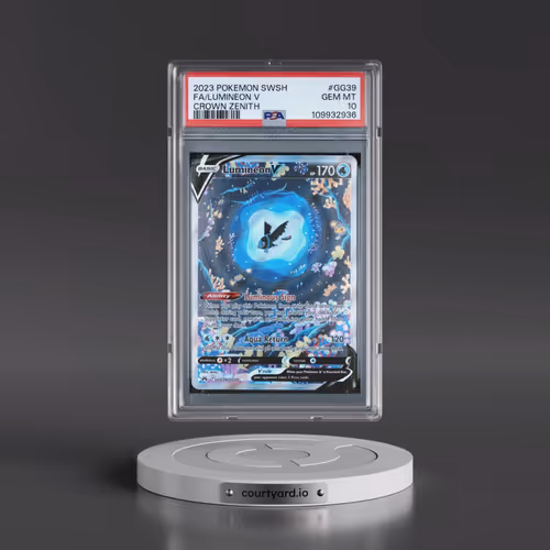 2023 Pokémon Sword and Shield Crown Zenith #GG39 Lumineon V - Holo Full Art (PSA 10 GEM MINT)