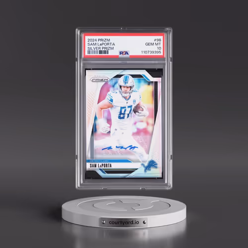 2024 Panini Prizm #96 Sam LaPorta - Silver Prizm (PSA 10 GEM MINT)