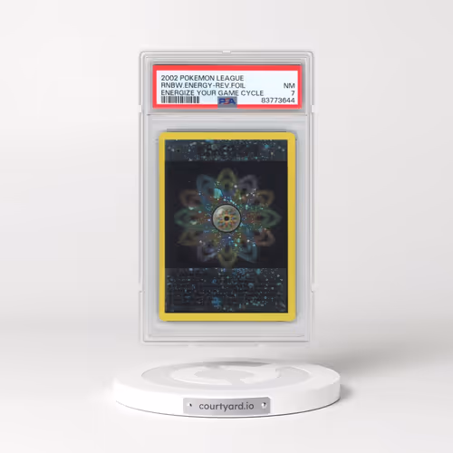 2002 Pokémon League Energize Your Game Cycle Rainbow Energy - Reverse Foil (PSA 7 NM)