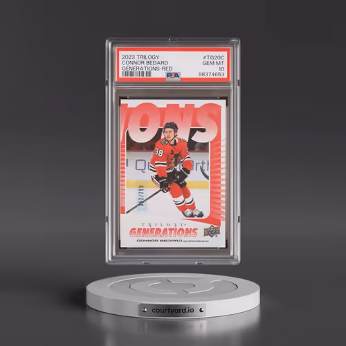 2023 Upper Deck Trilogy Generations #TG20C Connor Bedard - Red (PSA 10 GEM MINT)