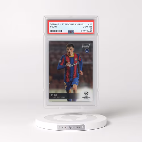 2020 Stadium Club Chrome UEFA Champions League #26 Pedri (PSA 10 GEM MINT)
