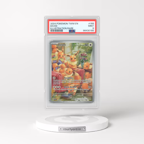 2024 Twilight Masquerade - TWM EN #188 Eevee - Illustration Rare (PSA 9 MINT)