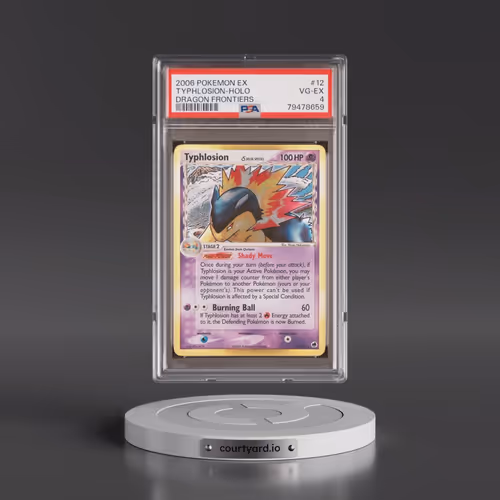 2006 Pokémon EX Dragon Frontiers #12 Typhlosion - Holo (PSA 4 VG-EX)