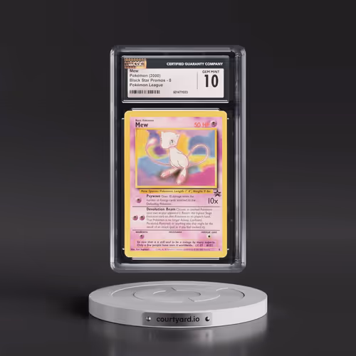 1999 Black Star Promos #8 Mew - Pokémon League (CGC 10 GEM MINT)