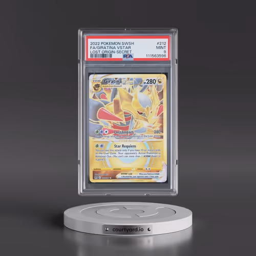 2022 Pokémon Sword & Shield Lost Origin #212 Giratina Vstar - Full Art Secret (PSA 9 MINT)