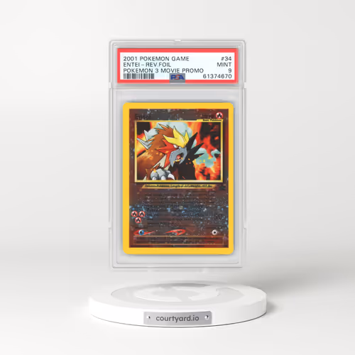 2001 Pokemon 3 Movie Promo #34 Entei - Holo (PSA 9 MINT)