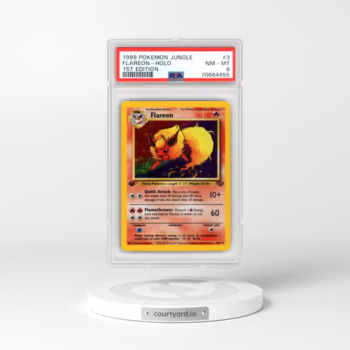 1999 Pokémon Jungle #3 Flareon - 1st Edition Holo (PSA 8 NM-MT)