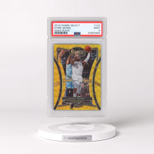 2019 Panini Select #143 Kyrie Irving - Gold Wave (PSA 9 MINT)