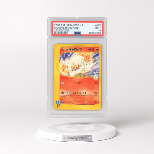 2001 Japanese VS #87 Karen's Rapidash - 1st Edition (PSA 9 MINT)
