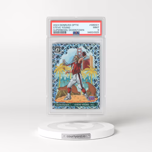 2023 Panini Donruss Optic Super Bowl Downtown #SBDSY Steve Young (PSA 9 MINT)