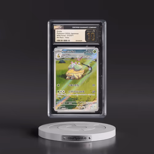 2024 Pokémon Sv5k-Wild Force #072 Grotle - Art Rare (CGC 10 PRISTINE)