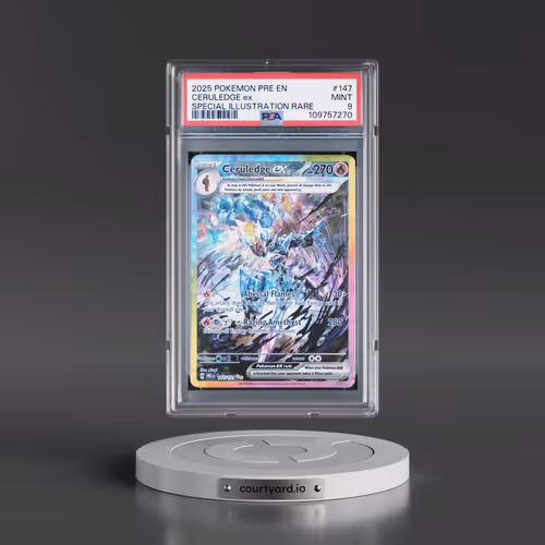 2025 Pokémon Pre EN-Prismatic Evolutions #147 Ceruledge EX - Holo Special Illustration Rare (PSA 9 M