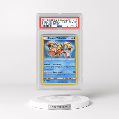 2017 Pokémon Sun & Moon Shining Legends #27 Shining Volcanion - Holo Holo (PSA 10 GEM MINT)