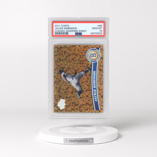 2011 Topps #80 Jackie Robinson - Cognac Diamond Anniversary (PSA 10 GEM MINT)