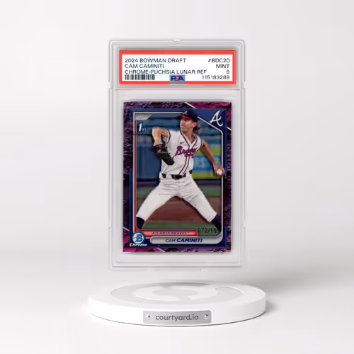 2024 Bowman Draft #BDC20 Cam Caminiti - Chrome-Fuchsia Lunar Refractor (PSA 9 MINT)