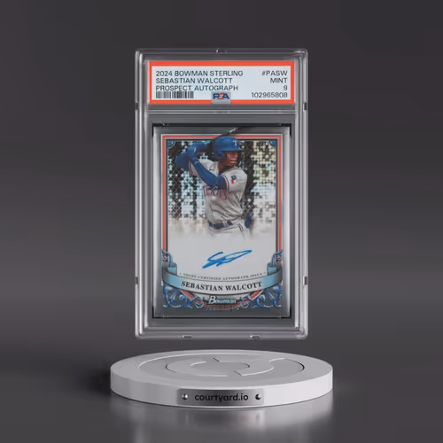 2024 Bowman Sterling Prospect Autographs #PASW Sebastian Walcott (PSA 9 MINT)
