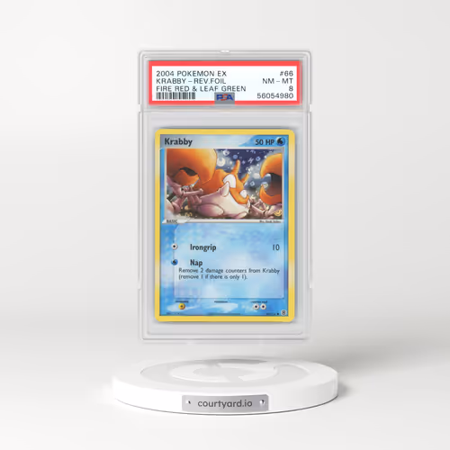 2004 EX FireRed & LeafGreen #66 Krabby - Holo (PSA 8 NM-MT)