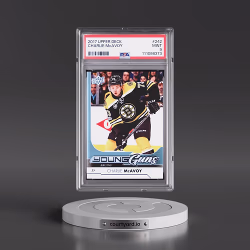 2017 Upper Deck #242 Charlie McAvoy (PSA 9 MINT)