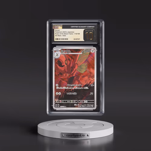 2023 Ruler of the Black Flame #116/108 Scizor - Art Rare Holo (CGC 10 PRISTINE)