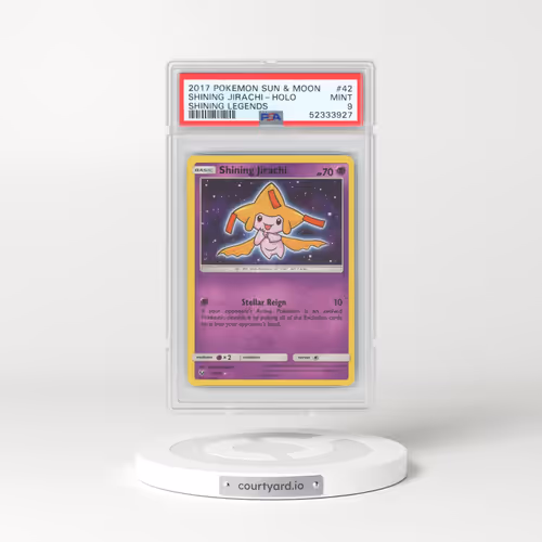 2017 Pokémon Sun & Moon Shining Legends #42 Shining Jirachi - Holo Holo (PSA 9 MINT)