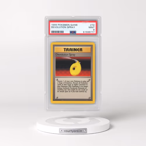 1999 Pokémon Game #72 Devolution Spray (PSA 9 MINT)