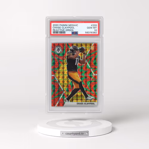 2020 Panini Mosaic #220 Chase Claypool - Reactive Green (PSA 10 GEM MINT)