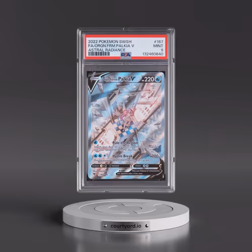 2022 Pokémon Sword & Shield Astral Radiance #167 Origin Forme Palkia V - Holo Full Art (PSA 9 MINT)