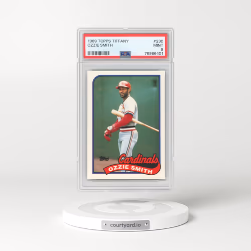 1989 Topps Tiffany #230 Ozzie Smith (PSA 9 MINT)