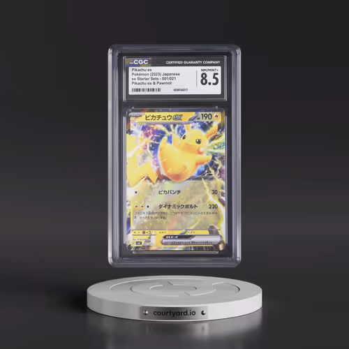 2023 Pokémon Svc-EX Starter Set: Pikachu & Pawmot #001 Pikachu EX - Holo (CGC 8.5 NM-MT+)