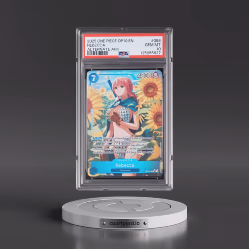 2025 One Piece OP10-Royal Blood #058 Rebecca - Alternate Art (PSA 10 GEM MINT)