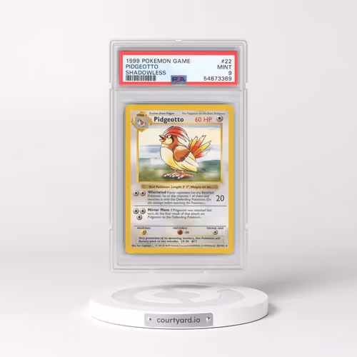 1999 Pokémon Game #22 Pidgeotto - Shadowless (PSA 9 MINT)
