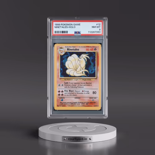 1999 Pokémon Game #12 Ninetales - Holo (PSA 8 NM-MT)