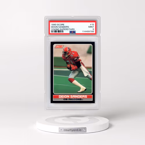 1990 Score Young Superstars #15 Deion Sanders (PSA 9 MINT)