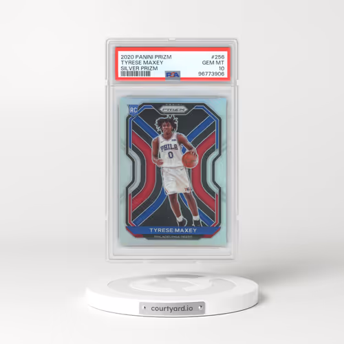 2020 Panini Prizm #256 Tyrese Maxey - Silver Prizm (PSA 10 GEM MINT)